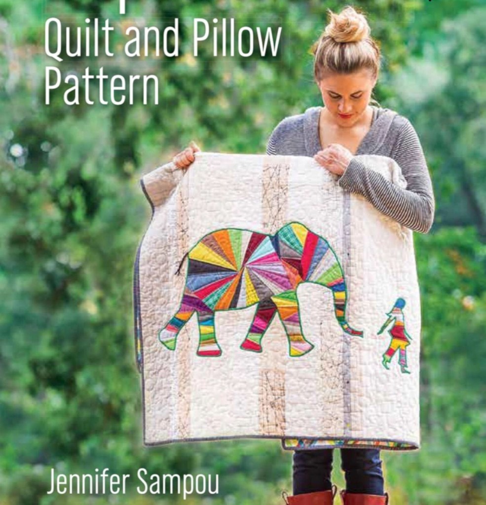 ELEPHANT and I Quilt with Pillow Pattern By: Jennifer Sampou image 0